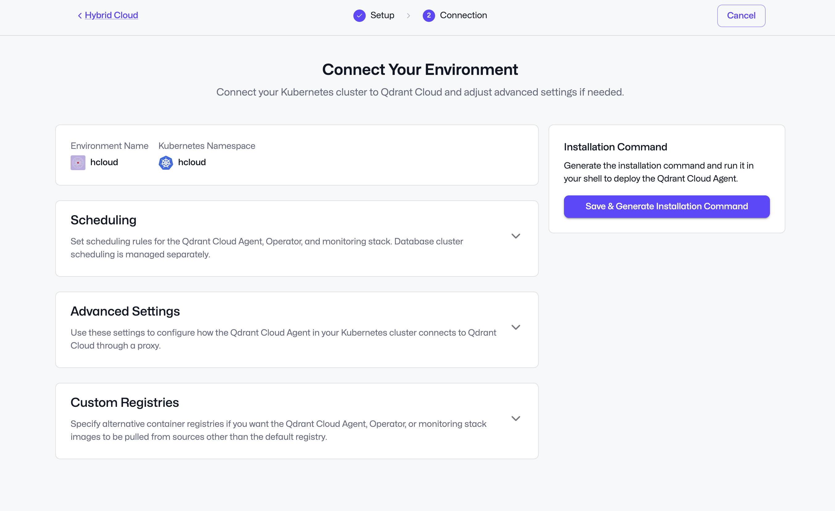 Create Hybrid Cloud Environment